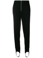 Closed Stirrup Tapered Trousers - Black