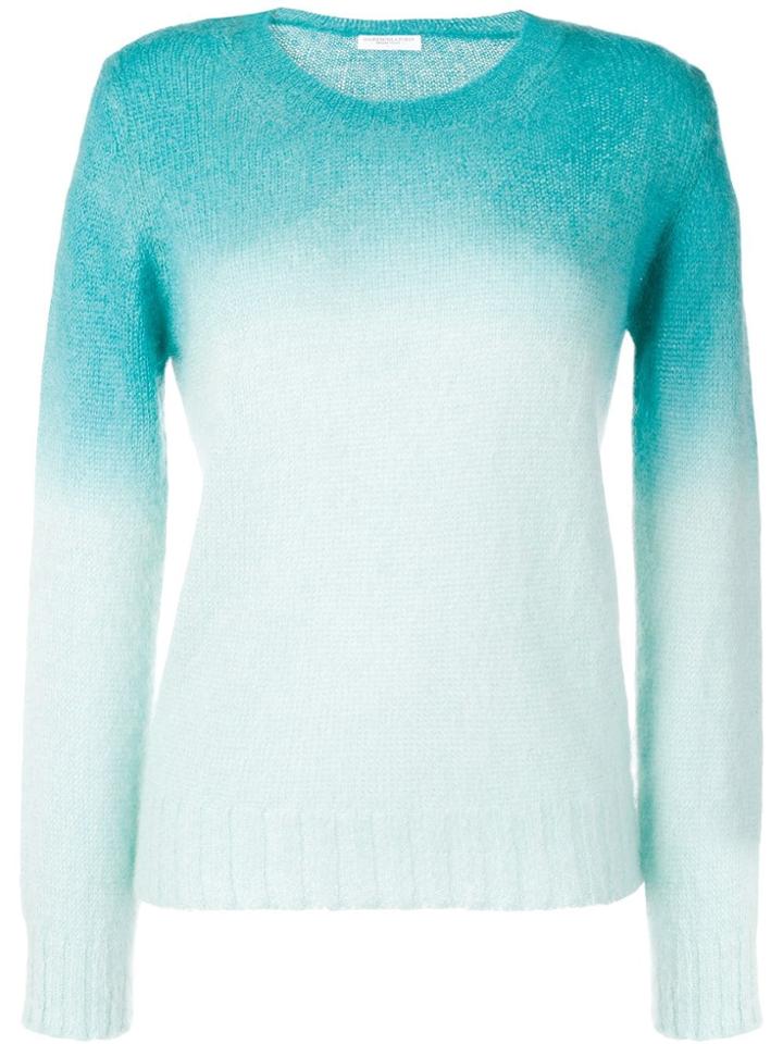Majestic Filatures Ombre Round Neck Sweater - Blue