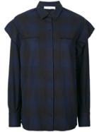 Iro - Jakela Plaid Shirt - Women - Cotton - 40, Blue, Cotton