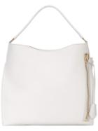 Tom Ford Day Shoulder Bag, Women's, White, Calf Leather/cotton/polyester