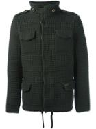 Bark Knitted Shirt Jacket, Men's, Size: Xl, Green, Polyester/wool/polyamide