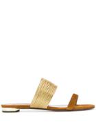 Aquazzura Embellished Sandals - Neutrals