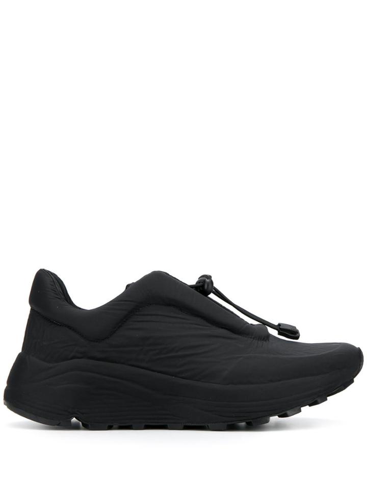 Del Carlo Drawstring Low-top Sneakers - Black