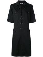 Yves Saint Laurent Vintage Safari Shirt Dress - Black