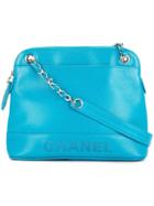 Chanel Vintage Logo Tote Bag - Blue