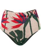 Circus Hotel Floral High Waisted Bikini Bottom - Multicolour