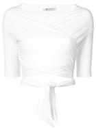 T By Alexander Wang Wrap Style Top - White