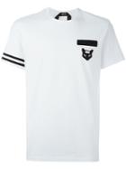 No21 Patch Detail T-shirt, Men's, Size: Large, White, Cotton