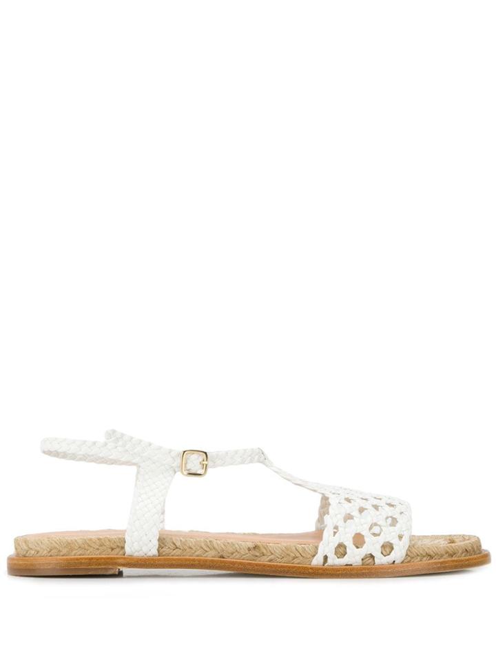 Paloma Barceló Woven Sandals - White