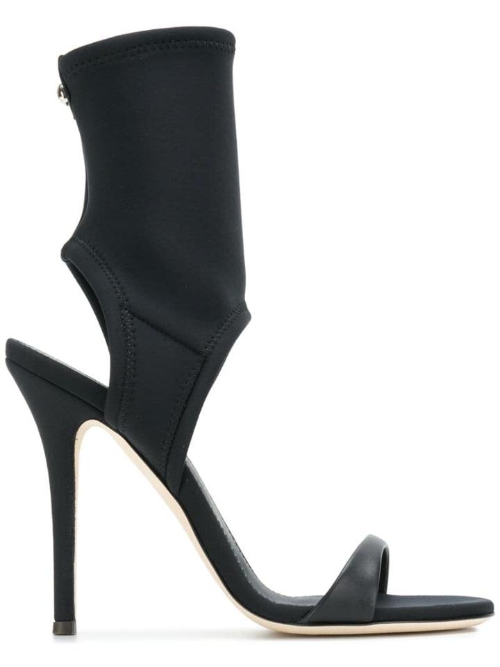 Giuseppe Zanotti Neoprene Cutout Sandals - Black
