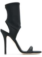 Giuseppe Zanotti Neoprene Cutout Sandals - Black