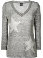 Lorena Antoniazzi Stars Jumper, Women's, Size: 40, Black, Linen/flax/polyester/viscose