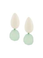 Monies Gemstone Drop Earrings - White