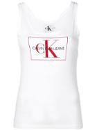 Calvin Klein Jeans Logo Print Vest - White