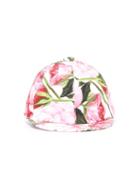 Dolce & Gabbana Kids Rose Print Baseball Cap, Girl's, Size: 48 Cm, Pink/purple