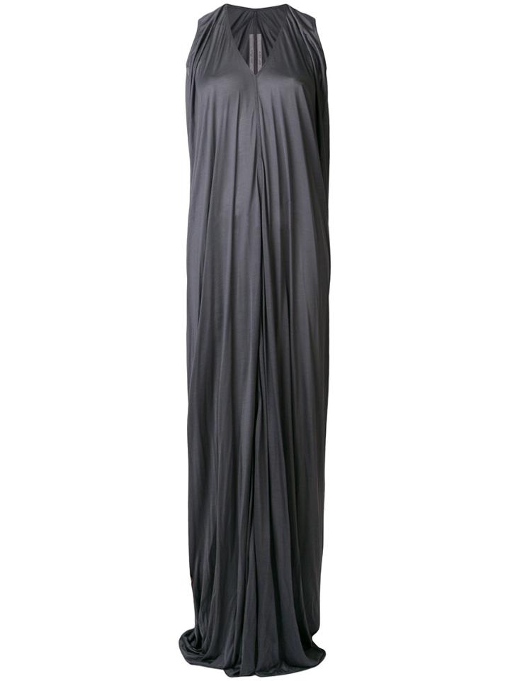 Rick Owens V-neck Maxi Dress - Grey