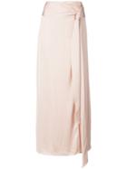 Elizabeth And James - Wrap Skirt - Women - Viscose - Xs, Nude/neutrals, Viscose
