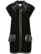 Chanel Vintage Sleeveless Fringed Jacket - Black