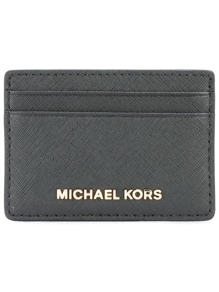 Michael Michael Kors 'jet Set Travel' Cardholder - Black