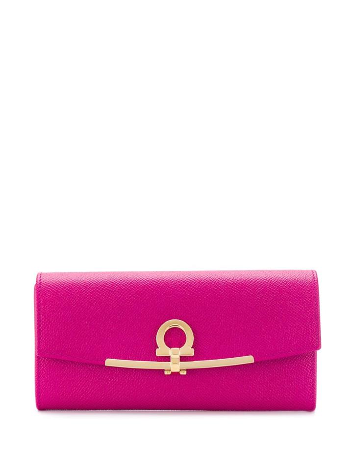 Salvatore Ferragamo Calf Leather Purse - Pink
