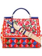 Dolce & Gabbana Large Sciliy Mambo Print Tote, Women's, Leather/cotton