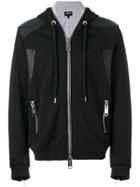 Les Hommes Zipped Hoodie - Black