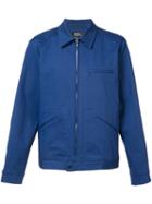 A.p.c. - Zipped Shirt Jacket - Men - Cotton/spandex/elastane - Xl, Blue, Cotton/spandex/elastane