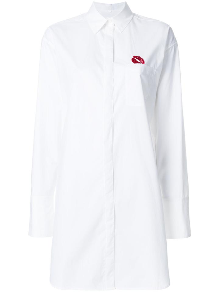 Lala Berlin Logo Patch Shirt - White