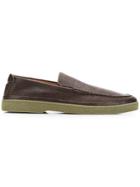 Ermenegildo Zegna Almond Toe Loafers - Brown