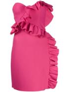 Msgm Ruffled Bustier Dress - Pink