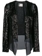 Lanvin - Sequin Open Jacket - Women - Silk/polyester - 40, Black, Silk/polyester