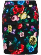 Love Moschino Floral Pixel Tube Skirt - Black