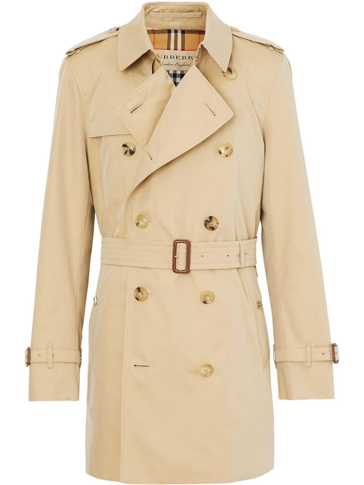 Burberry Short Chelsea Fit Trench Coat - Neutrals