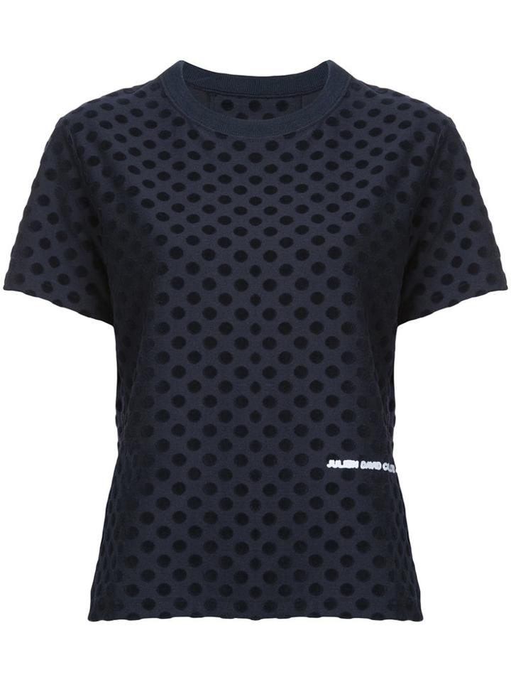 Julien David Polka Dot T-shirt - Black