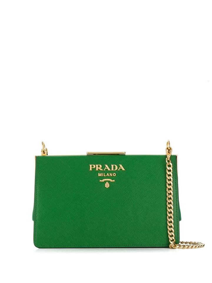 Prada Frame Crossbody Bag - Green