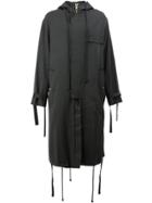 Song For The Mute Hooded Coat - Black