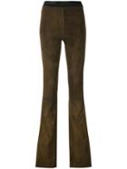 Drome Fitted Flared Trousers - Green