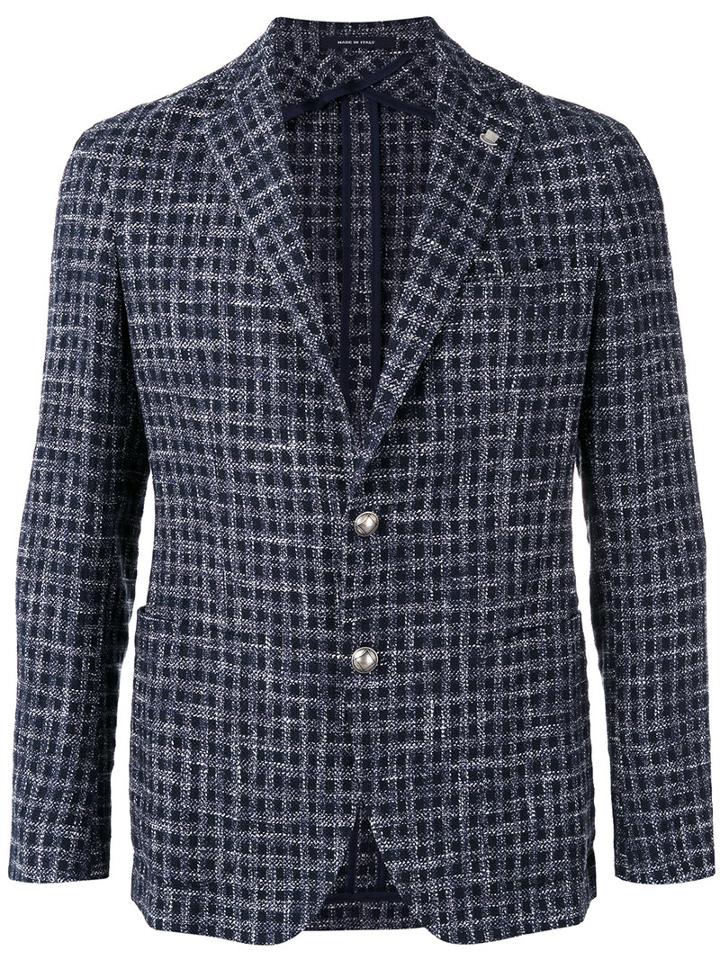 Tagliatore - Woven Blazer - Men - Cotton/linen/flax/acrylic/cupro - 46, Blue, Cotton/linen/flax/acrylic/cupro