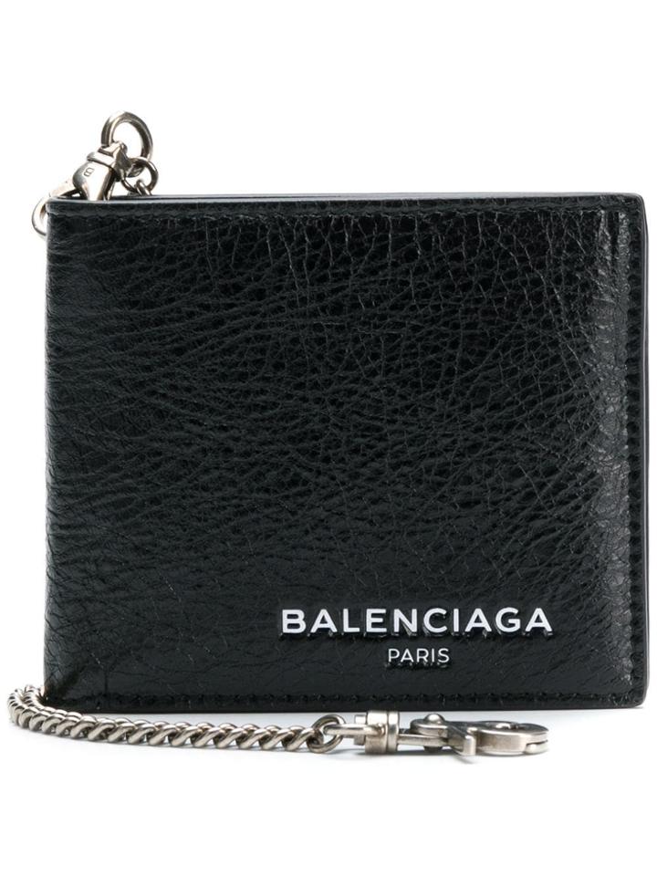 Balenciaga Chain Wallet - Black