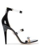Tamara Mellon Strappy Round Toe Stilettos - Black