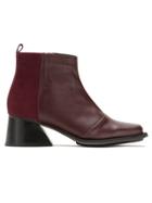 Mara Mac Leather Ankle Boot - Red