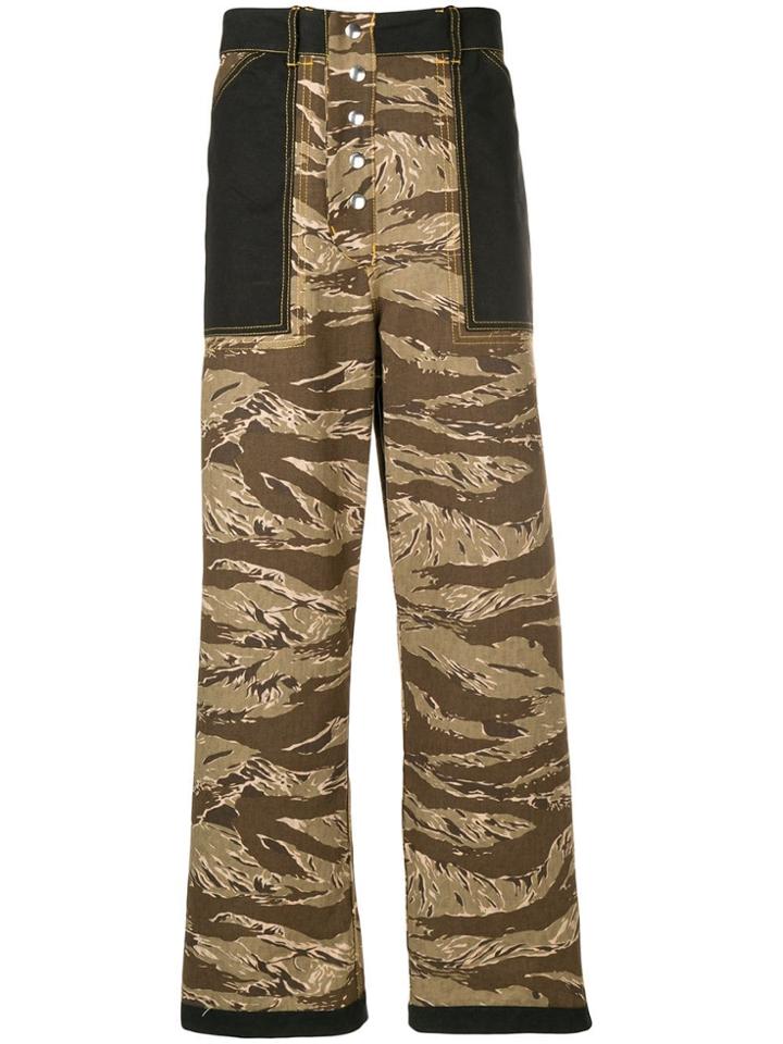 Marni Camouflage Trousers - Green