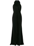 Givenchy Draped Halter Neck Gown - Black