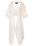 Paule Ka Sheer Midi Jacket - Neutrals