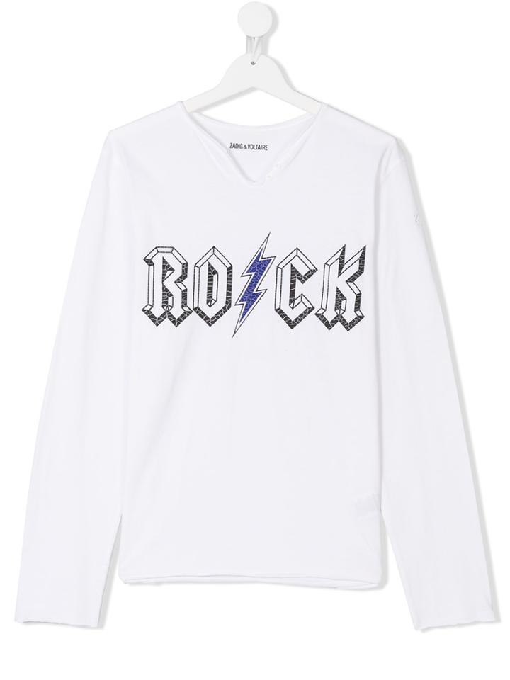 Zadig & Voltaire Kids Rock T-shirt - White