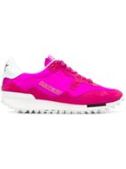 Golden Goose Deluxe Brand Pink Low Top Lace Up Leather Sneakers - Pink