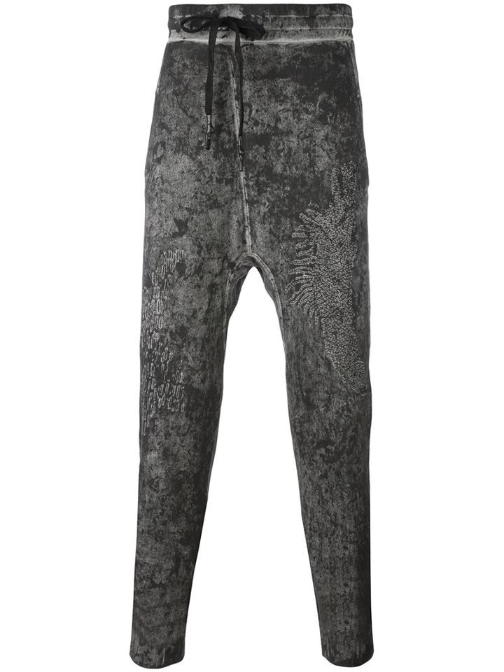 11 By Boris Bidjan Saberi Coated Embroidered Joggers