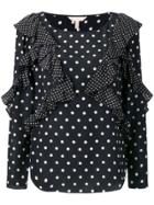 Rebecca Taylor Polka Dot Print Blouse - Blue