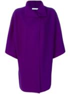 Harris Wharf London Oversized Short-sleeve Coat - Pink & Purple