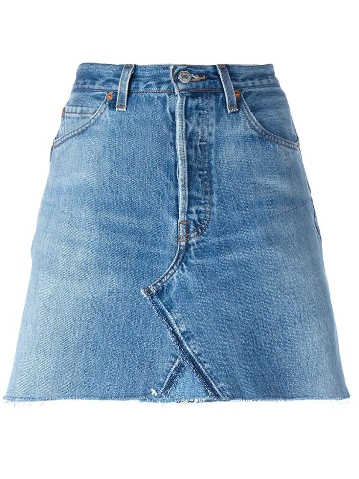 Re/done Denim Skirt - Blue